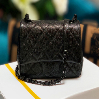 Women's Handbags 2020 New Products High-End Custom Luxury Caviar Cow Leather Production Ringer Shoulder Bag Messenger Bag